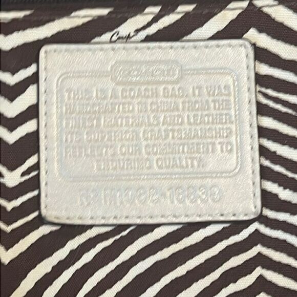 Coach Straw and Python Embossed Leather Trim Natural Large Tote 16838 - Picture 11 of 15